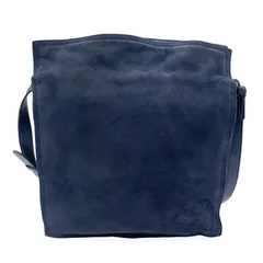 LOEWE ロエベ アナグラム ディアスキン オールド ヴィンテージ ショルダーバッグ 巾着 レザー ネイビー レディース 【中古】のサムネイル