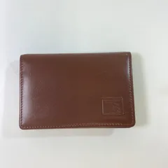 BURBERRY バーバリー 名刺入れ カードケース ブラウン レザー ノバチェック メンズ レディースのサムネイル