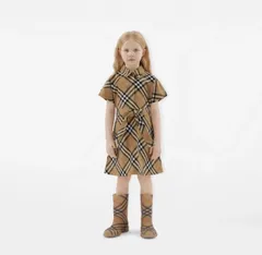 可愛い！早い者勝ち！【定価5万円】BURBERRY バーバリー チェック ラバー ハイブーツ 29 18.5cm 長靴 レインブーツ キッズ 子供用 2A48のサムネイル