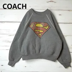 COACH×DC SUPERMAN コーチ トレーナー スウェット グレー M ゆるだぼ 大きいサイズ ユニセックスのサムネイル