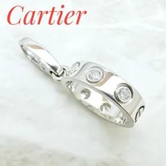 美品🌟Cartier ミニラブ  ダイヤモンド ホワイトゴールド ペンダントトップ  Uのサムネイル