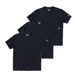 [即納]NEWERA 3-Pack 半袖 パフォーマンス Tシャツ ブラック   無地  半袖 トップス メンズ 男性 スポーツ ストリート ブランド NEW ERA アパレル 3pack S M L XL XXL サイズのサムネイル