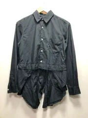 087060 COMME des GARCONS AD2018 RB-B015 長袖 ドッキング フリル シャツ XS ブラック レディース コムデギャルソンのサムネイル