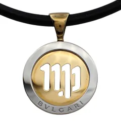 BVLGARI ブルガリ トンド ネックレス チョーカー ペンダント おとめ座 750 YG SS ステンレススチール VIRGO ヴァルゴ イエローゴールド シルバー ジュエリー コードネックレス コンビ 5172のサムネイル