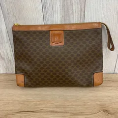 CELINE セリーヌ セカンドバック クラッチバック マカダム ブラウン レザー 平塚店　衣料品 Jのサムネイル