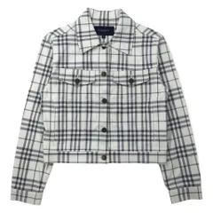 BURBERRY ノバチェック トラッカージャケット M ホワイト コットン ストレッチのサムネイル