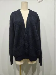 YOHJI YAMAMOTO ヨウジヤマモト ネイビー ニット カーディガンのサムネイル
