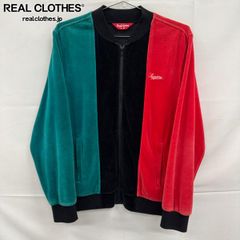 セ*カ様 Supreme ベロア ジップアップ ジャケット ブラック M - メルカリ