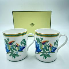 HERMES エルメス レア ランチョンマット トゥカン 2枚セット 鳥 オウム