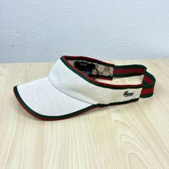 ✨極美品✨ GUCCI サンバイザー 帽子 シェリーライン Sサイズ - メルカリ