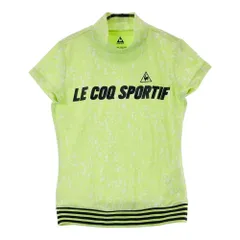 サイズ：M LE COQ GOLF ルコックゴルフ  ハイネック 半袖Tシャツ 総柄 グリーン系 [240101417919] ゴルフウェア レディース ストストのサムネイル