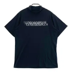 サイズ：M LUXEAKMPLUS リュクスエイケイエムプラス 2023年モデル ハイネック 半袖Tシャツ  ブラック系 [240101502898] ゴルフウェア メンズ ストストのサムネイル
