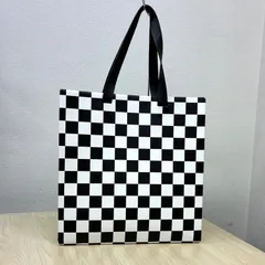 【エムエスジーエム MSGM】市松模様 ボックストート モノトーンカラーのサムネイル
