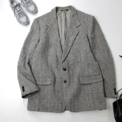 MOORES × Harris Tweed カナダ製 シングル ストライプ ウールテーラードジャケット /26Fのサムネイル