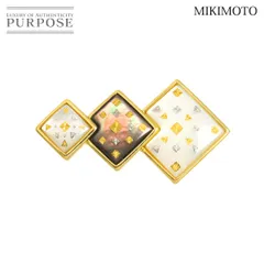 ミキモト MIKIMOTO ピクウェ シェル ブローチ K18 YG イエローゴールド 750 Brooch 90326552のサムネイル