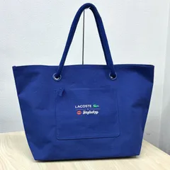 【ラコステ×ヤズブキー LACOSTE×yazbukey】コラボトートバッグ カプセルコレクション ブルーのサムネイル