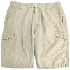 Sean John ショーンジョン コットンリネン カーゴショートパンツ ベージュ(メンズ 36)中古 古着 Y5143のサムネイル