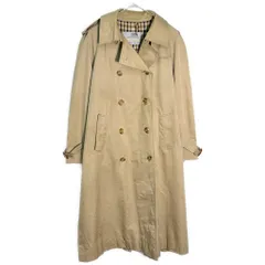 80年代 イングランド製 Aquascutum アクアスキュータム トレンチコート ベージュ(レディース 12)中古 古着 Y5170のサムネイル