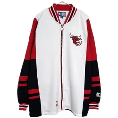 STARTER スターター NBA シカゴ・ブルズ ジャージジャケット プロチーム バスケ ホワイト(メンズ L)中古 古着 Y5177のサムネイル