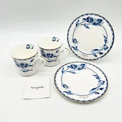 Guy Laroche ギラロッシュ マグカップ パン皿 コップ プレート 陶器 食器 2客セット【中古】Aランク　9_153のサムネイル