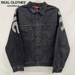 Supreme inset logo denim trucker jacket - メルカリ