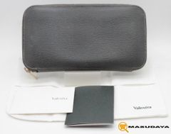 ヴァレクストラ Valextra ラウンドジップミニウォレット ネイビー 新品