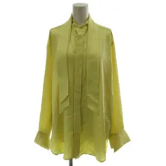 ウジョー Ujoh Bow Tie Shirts ボウタイシャツ ブラウス 2 黄 長袖 スタンドカラー U773-B02-500 /GG19のサムネイル