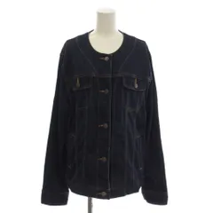 エディーバウアー EDDIE BAUER デニムジャケット 上着 PXL 紺色 ネイビー ノーカラー 長袖 /LP12のサムネイル