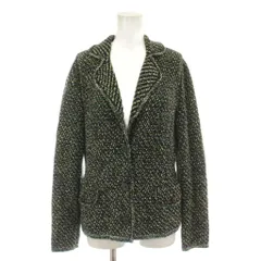 アクアスキュータム AQUASCUTUM テーラードジャケット ジャケット 上着 8 綠 グリーン 黒 ブラック 青 ブルー ツイード 長袖 /DU3のサムネイル