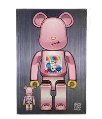 メディコムトイ BE@RBRICK ベアブリック J.S.B. 2nd Ver. 100% & 400% メタリックピンクカラー フィギュアのサムネイル