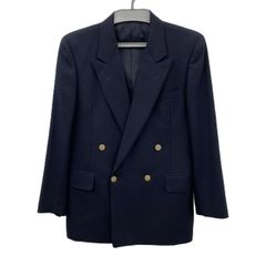 90s JUN MEN ダブルブレストジャケット　ジュンメン　Y2K JUN MEN メンズ ダブルブレストジャケット セットアップ ネイビー L