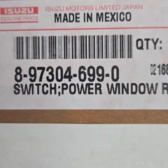 【現品限り】　8-97304-699-0　Ｒ/ドアパワーウインドスイッチ　いすゞ　ウィザード　UES73FWのサムネイル