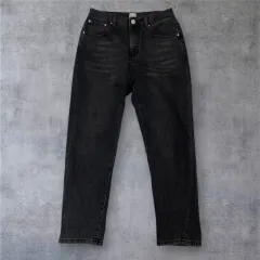 トーテム Toteme ブラックデニム ツイスト スキズ ストレート デニム パンツ 26のサムネイル