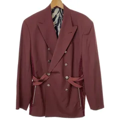 【中古】　Jean Paul GAULTIER HOMME　テーラードジャケット　ウールジャケット　ダブルボタン　無地　日本製　古着　/1156のサムネイル