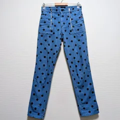 MARC JACOBS マークジェイコブス ST.MARKS ドット柄 ジーンズ Wジップ サイズ 24のサムネイル