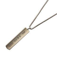 美品 Tiffany&Co 1837 ナローバー ネックレス 925 - メルカリ