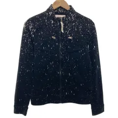 【中古】　G-STAR RAW　ジップアップスウェット　ブルゾン　裏毛　ハイネック　フルジップ　ペイント　古着　/1582のサムネイル