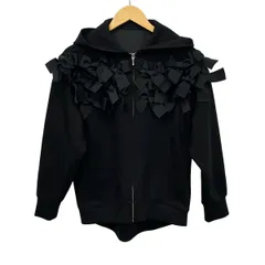 Chesty(チェスティ) パーカー サイズ0 XS レディース美品  - 黒 長袖/リボン/ジップアップのサムネイル