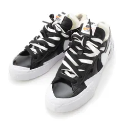 サカイ ナイキ BLAZER LOW ブレーザー ロー レザー スニーカー DM6443 001 ブラック ホワイト 23cm【中古】のサムネイル