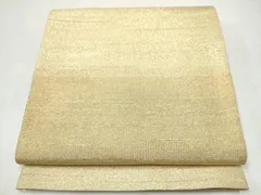 平和屋着物●桝屋高尾　ねん金綴錦　全通柄袋帯　段霞文　金糸　正絹　逸品　CABJ8600hyのサムネイル