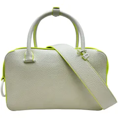 デルヴォー DELVAUX クールボックスMM ホワイト/ライム トリヨン レディース ショルダーバッグのサムネイル