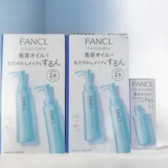 （028K）✨（お得な4本入）💥パッケージ破損品💥ファンケルマイルドクレンジング オイル120ml ２本入✖️２➕️60ml ミニサイズ（製造年月日 2025年1/22   2025 11/27パッケージ破損   ミニ 2025  11/17のサムネイル