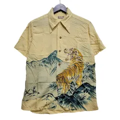 【現状渡し品】 DENIME-怒仁無- ドゥニーム TIGER SILK SS OPEN COLLAR SHIRT タイガー シルク ショートスリーブ オープン カラー シャツ トップス 半袖 【145-260706-cs-14-izu】のサムネイル
