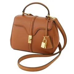 セリーヌ CELINE ミニ 16 セーズ カーフスキン ブラウン 2WAYバッグ ハンドバッグ ショルダーバッグ 047347のサムネイル