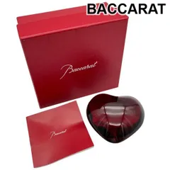 バカラ BACCARAT ペーパーウェイト ハート オブジェ インテリア 雑貨 小物 赤 クリスタル レディース 6V759のサムネイル