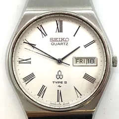 H234【お買い得】SEIKO 腕時計 QUARTZ TYPE Ⅱ ホワイト文字盤のサムネイル