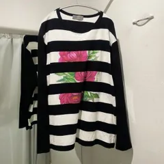 Yohji Yamamoto POUR HOMME ヨウジヤマモト プールオム　hg-t16-276 22SS ボーダーTシャツ　SIZE3　【中目黒R10】のサムネイル