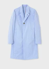Paul Smith エアリーストライプ チェスターコート S ポールスミス タグ付きのサムネイル