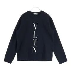 VALENTINO (ヴァレンティノ) VLTN ロゴプリント クルーネック プルオーバー スウェット トレーナー ブラック PV0MF 09N3TVのサムネイル