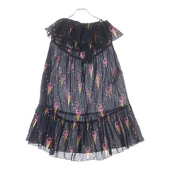 GUCCI (グッチ) アイスクリームプリント コットンワンピース ブラック 36 730392 ZALYAのサムネイル